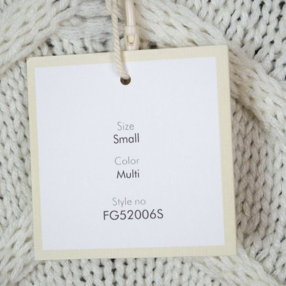 Free Generation Color block Fringe Cable Sweather - Picture 11 of 13